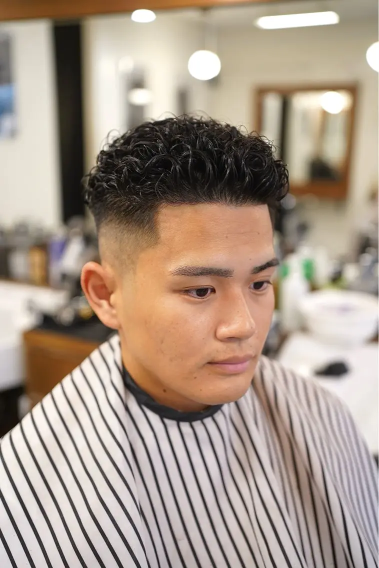 パーマ メンズ メンズパーマ カット パーマ 吉祥寺バーバー takumiのヘアスタイル