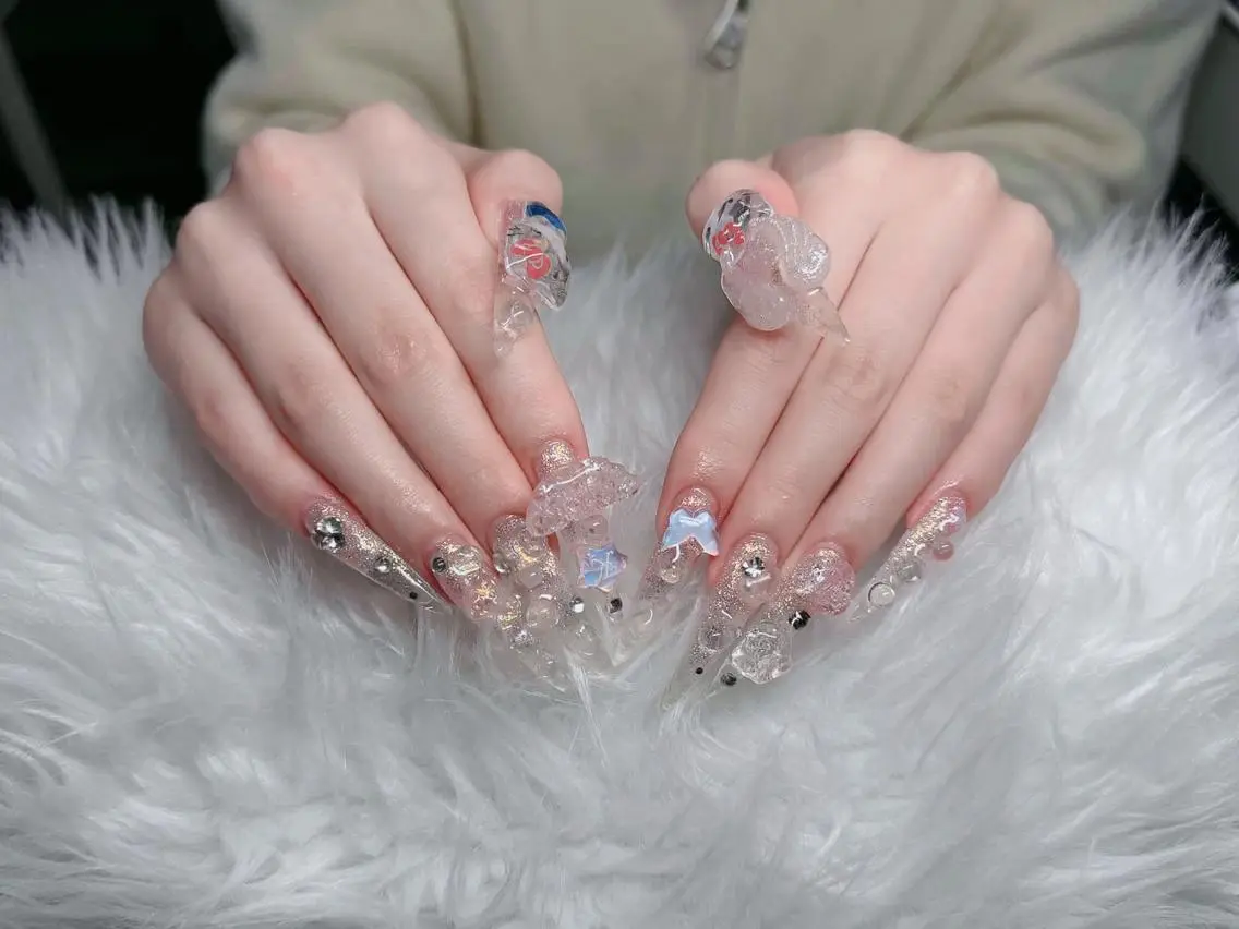 ネイル フレンチネイル ジェルネイル ハロウィン 韓国ネイル マグネットネイル ハンドネイル H.baby Nail Salonのネイルデザイン