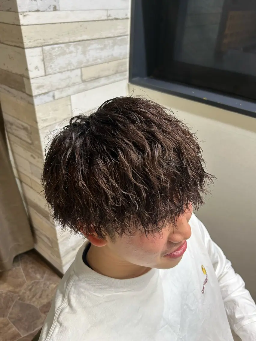 ショート パーマ メンズ カット パーマ HRK1st RYOKIのヘアスタイル