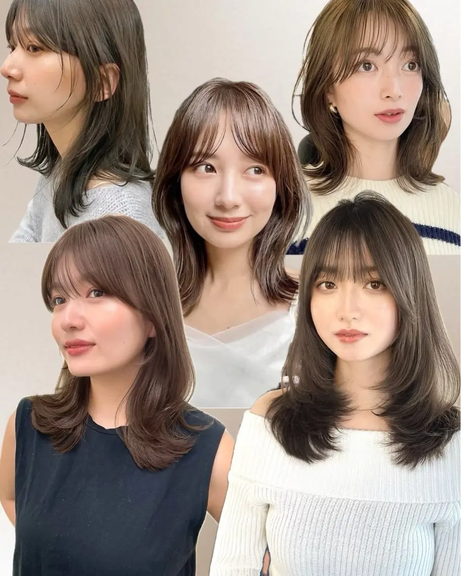 ミディアム カラー ミディアムレイヤー レイヤーカット カット ヘアカラー トリートメント 内野   龍海 /ボブのヘアスタイル