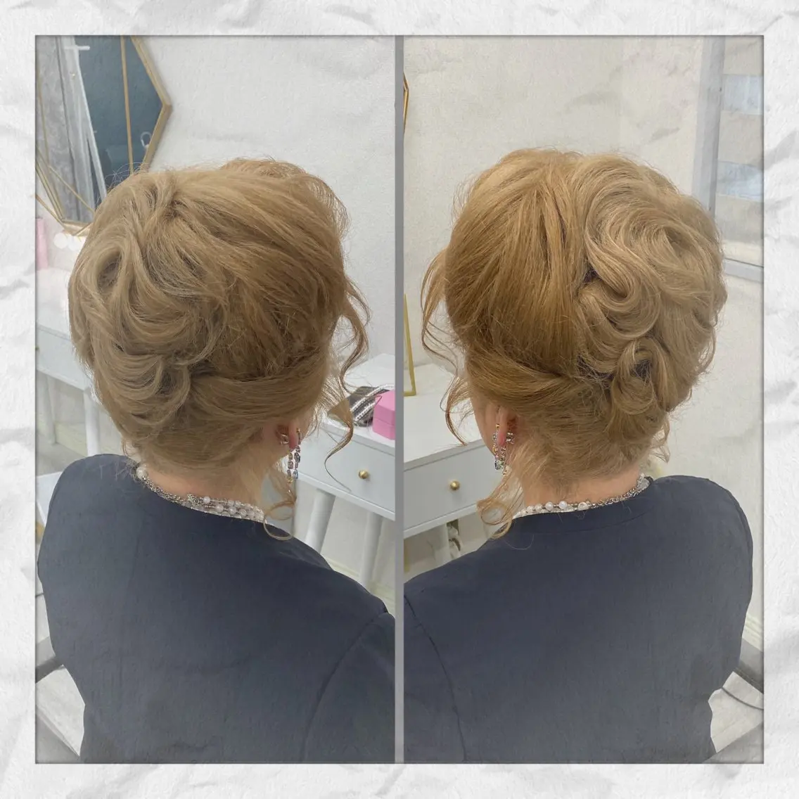セミロング ヘアアレンジ ヘアセット ヘアセット/着付け 𓇼 まつもと𓇼のその他イメージ