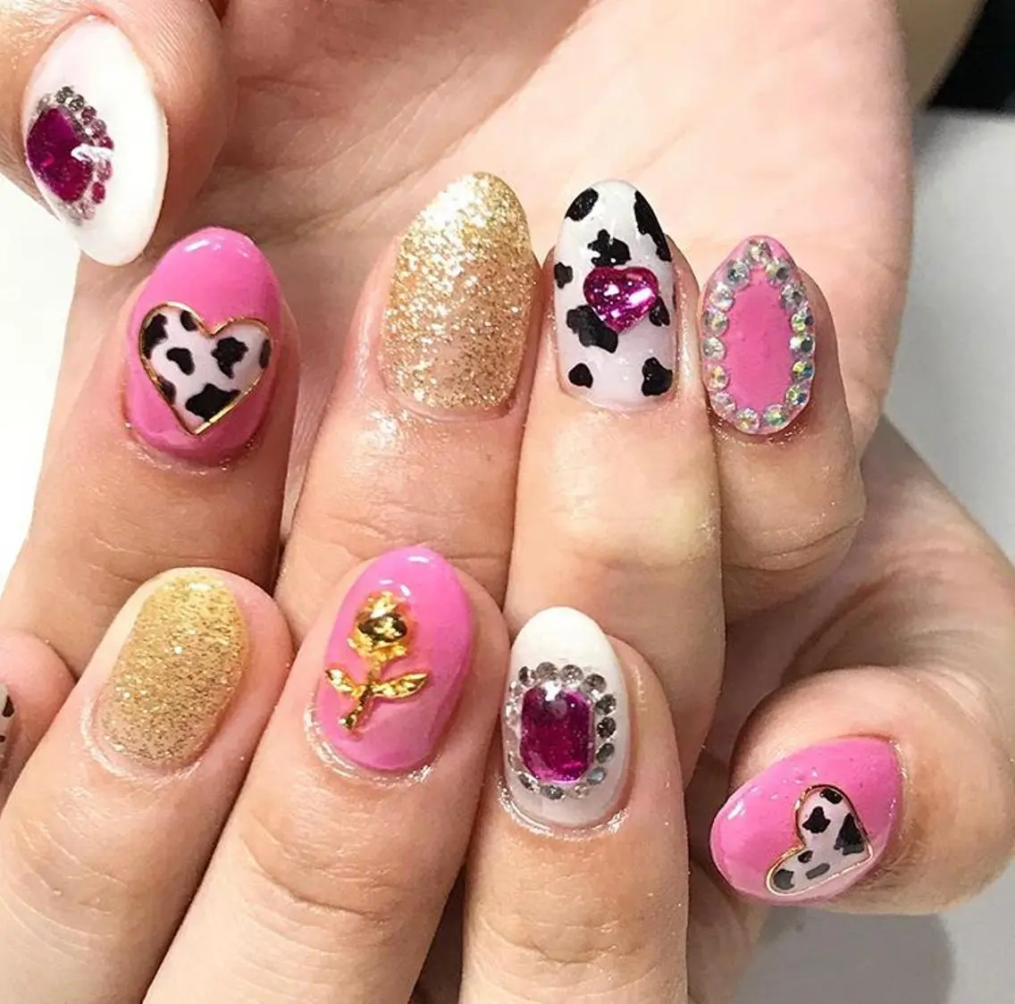 ネイル 渋谷／チップ長さ出し 👑アプレgel-xのネイルデザイン