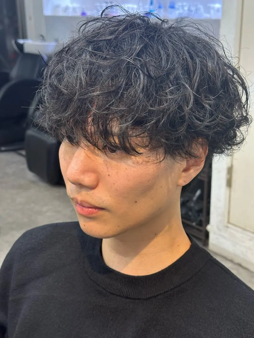 パーマ メンズ フェザーパーマ マッシュ メンズパーマ 学生（メンズ向け） メンズツイストパーマ カット パーマ fifth/メンズ ボブ特化/カズのヘアスタイル