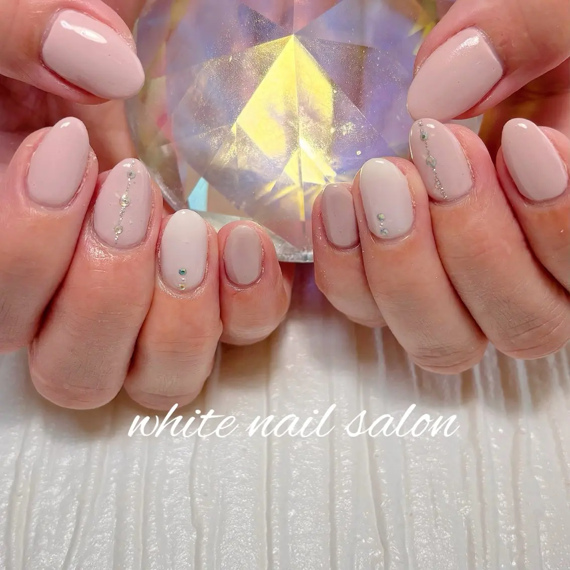 ネイル フットネイル ラメ(グリッター) ハンドネイル white nail salonのネイルデザイン
