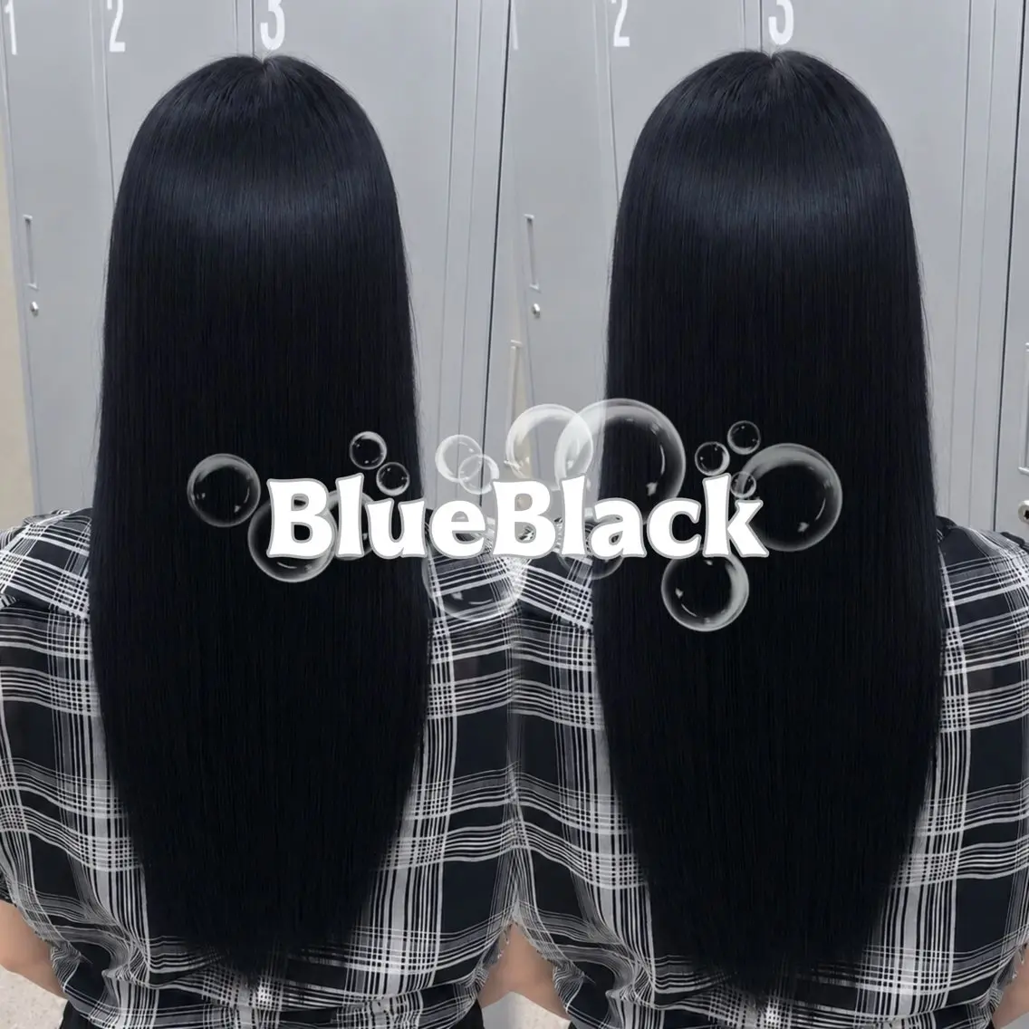 ロング カラー 黒髪 ブルーカラー ブルーブラック 透明感カラー 卒業式のヘアスタイル ヘアカラー トリートメント haru/COCO /大宮/カラーのヘアスタイル