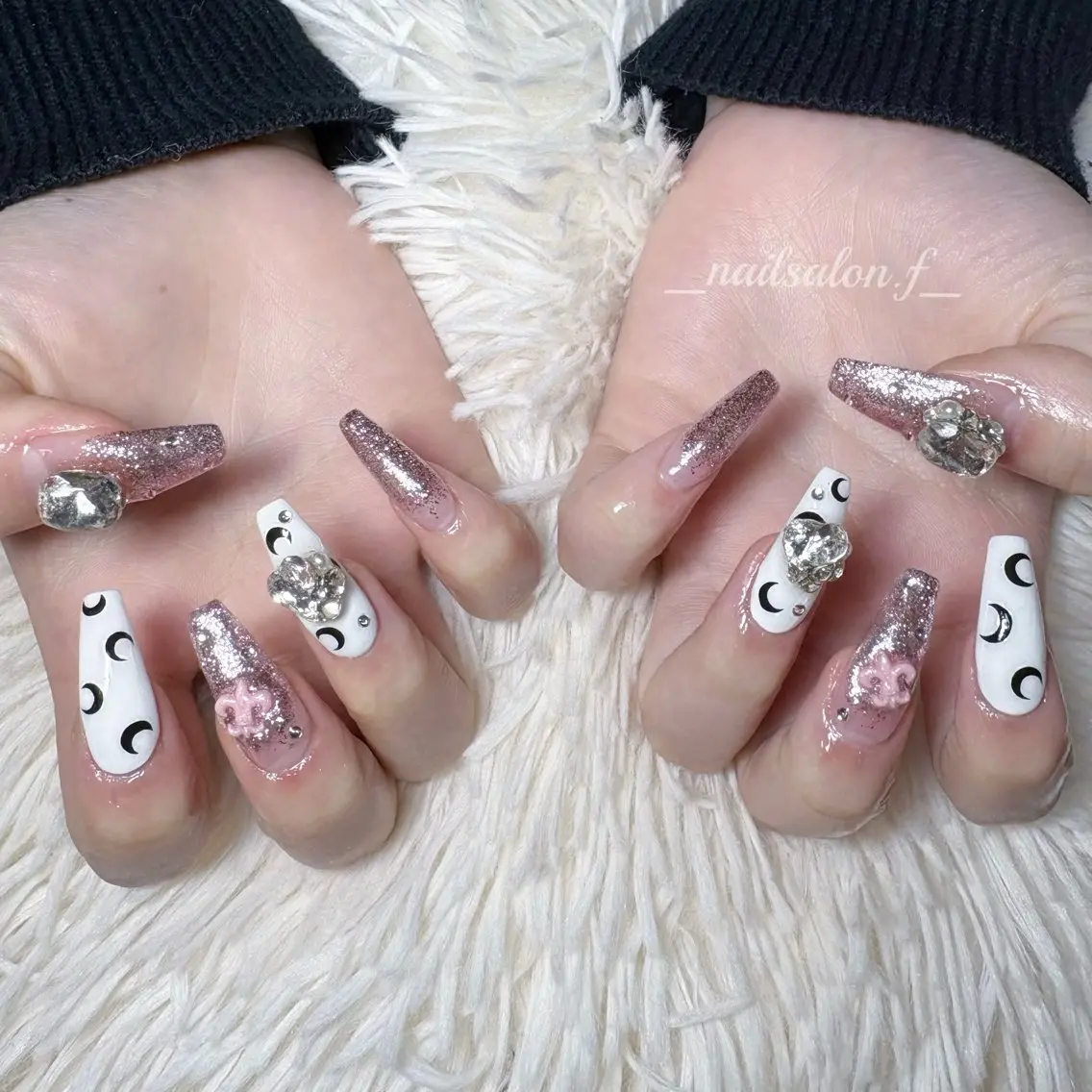 ネイル ロングネイル 春ネイル Nailsalon Fのネイルデザイン