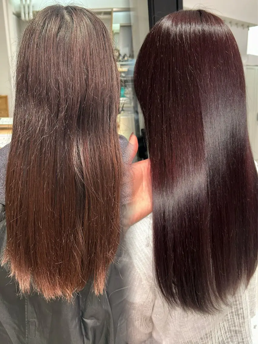 カラー ヘアカラー トリートメント lomalia moekaのヘアスタイル