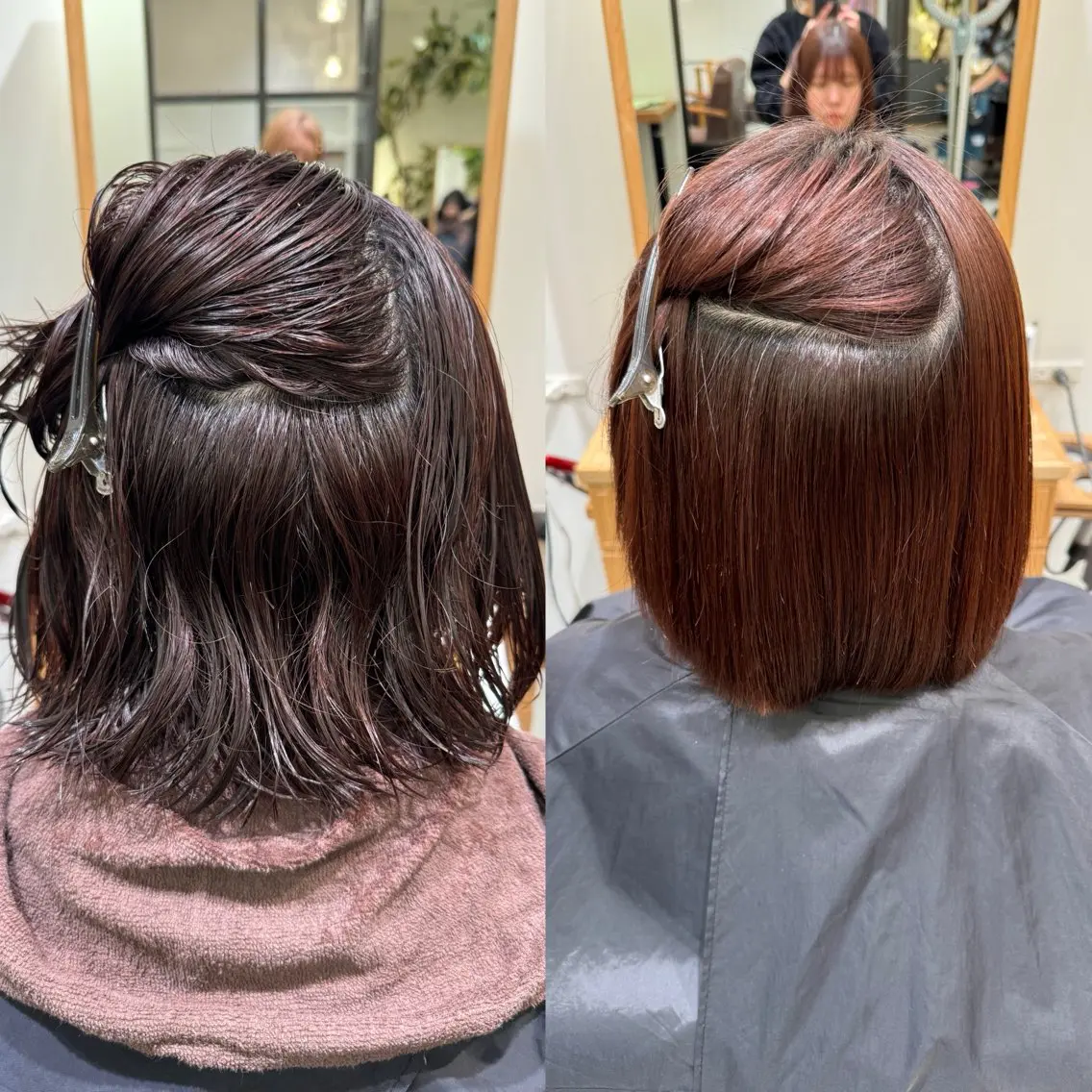 ミディアム ミディアムパーマ 酸性ストレート 縮毛矯正 ホリグチ ルナのヘアスタイル