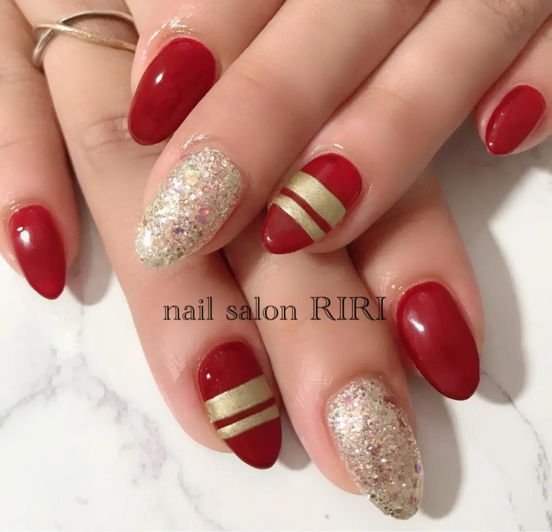 ネイル ボルドー RIRI リリのネイルデザイン