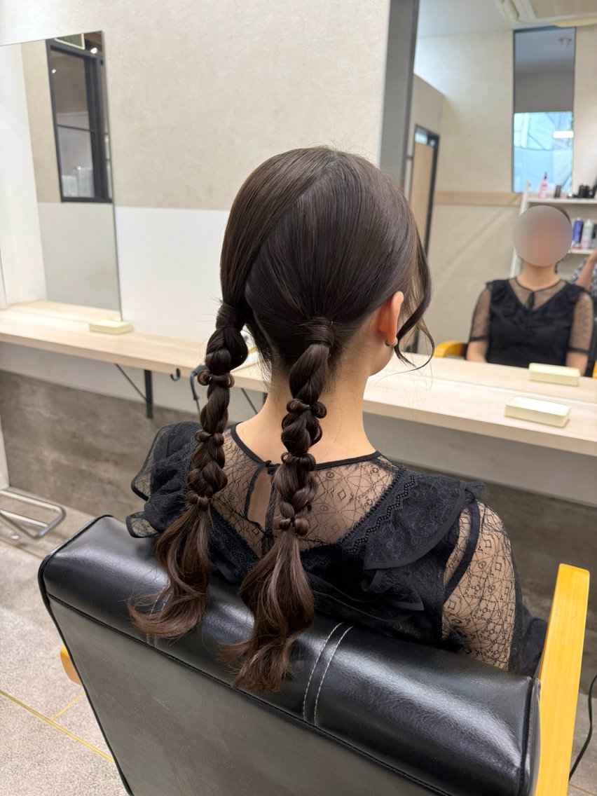 ロング ヘアセット GiseL 博多 ほのかのヘアスタイル