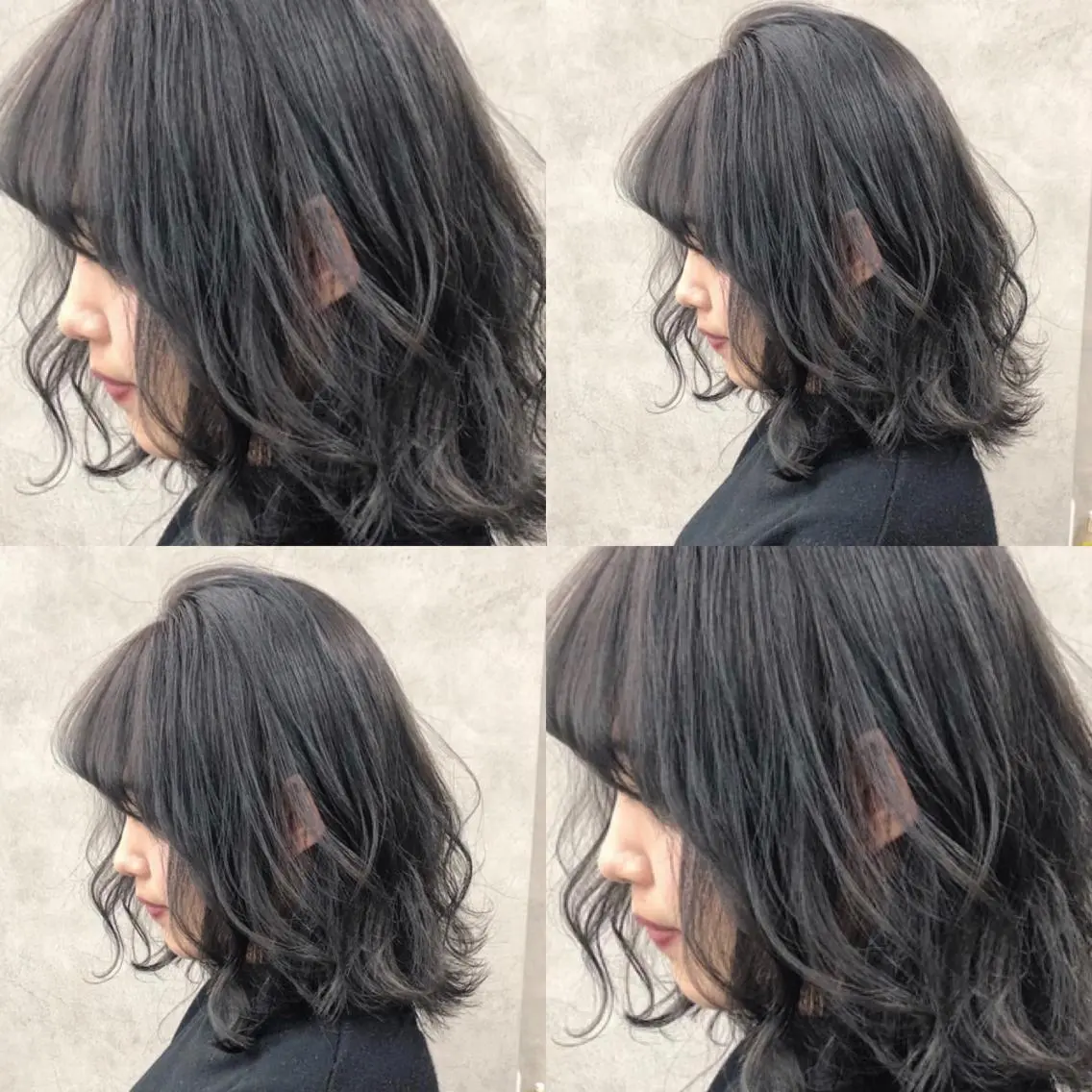 ミディアム カラー 柔らかbeige モトキのヘアスタイル