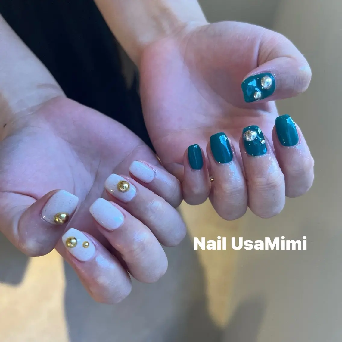 ネイル アートネイル オーロラネイル チークネイル フレンチネイル ジェルネイル 本町NailUsa Mimi RIKOのネイルデザイン