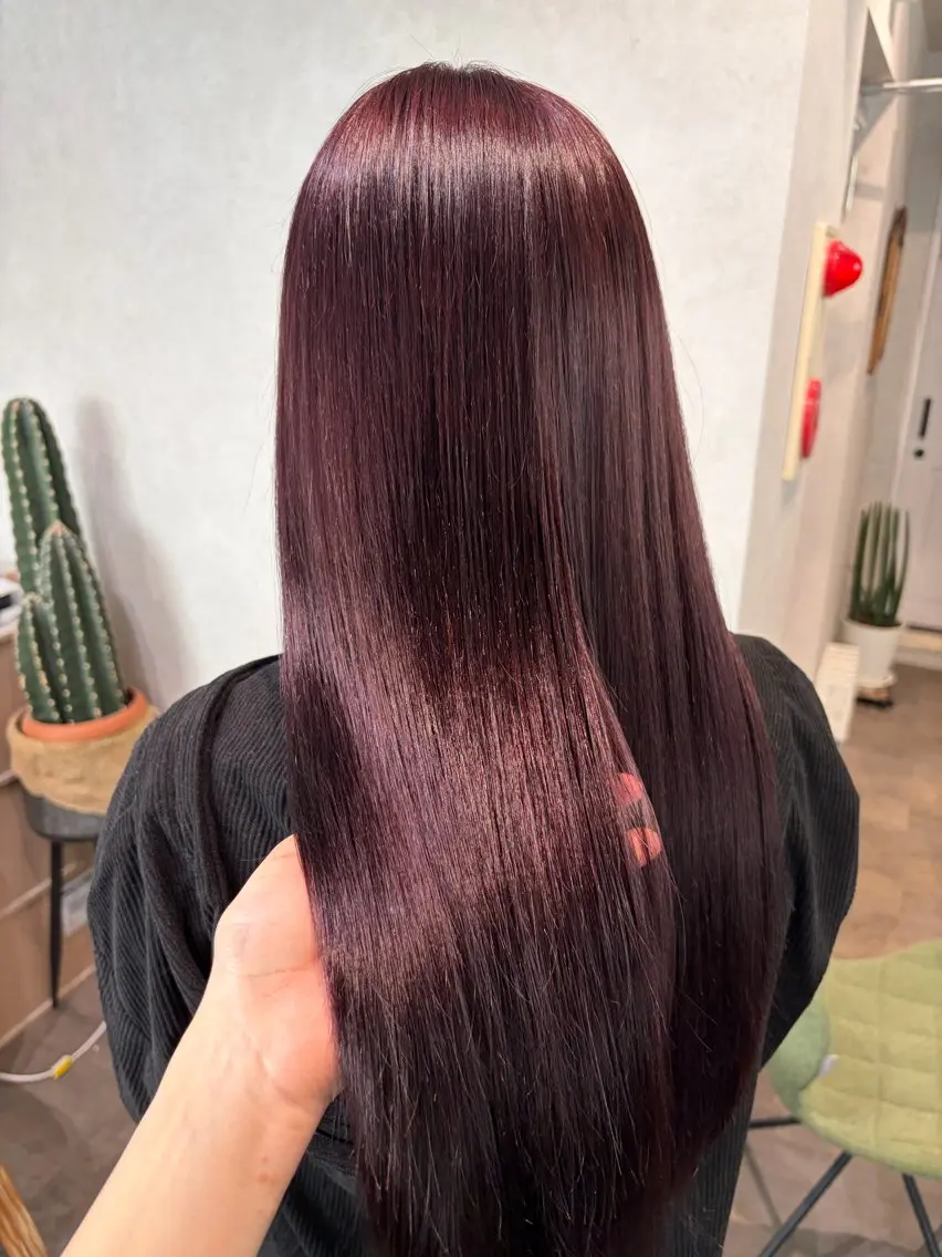 ロング カラー ヘアカラー 透明感カラー🫧🎀 まりなのマツエク・マツパデザイン