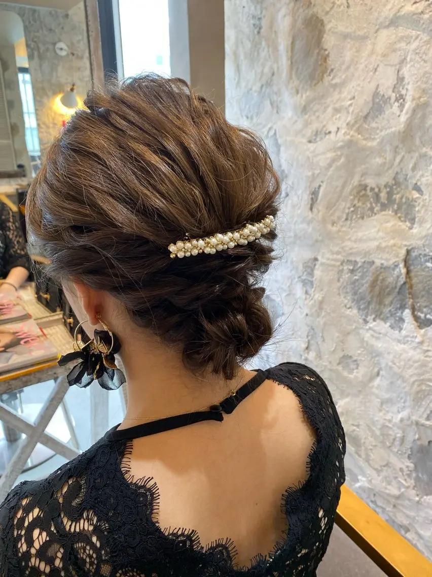 ミディアム カラー ヘアアレンジ 塚本 昂のヘアスタイル