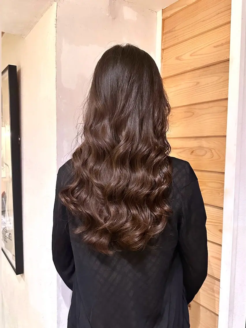 ロング パーマ 縮毛矯正 カット パーマ トリートメント 吉田 光佑のヘアスタイル