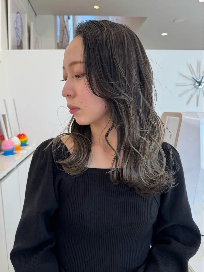 ロング カット ヘアカラー トリートメント 🌟鍋田 友洋🌟のヘアスタイル