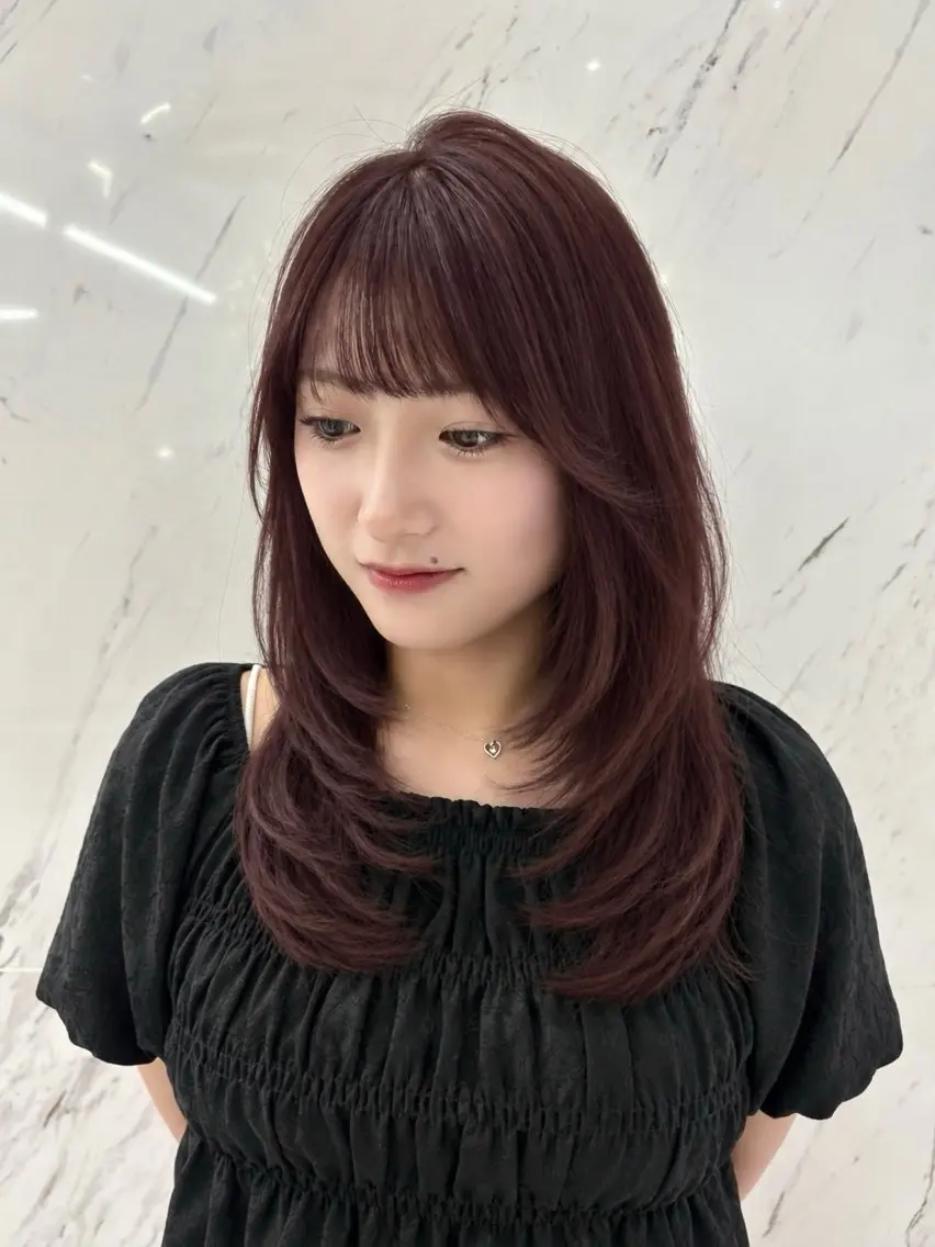 ミディアム ミディアムレイヤー レイヤーカット カット Parve Mix/ 平 奈果🎀のヘアスタイル