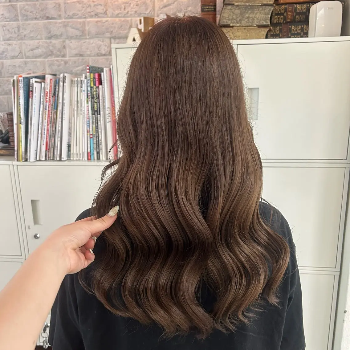 ロング カット ヘアカラー トリートメント 👗 himariのヘアスタイル