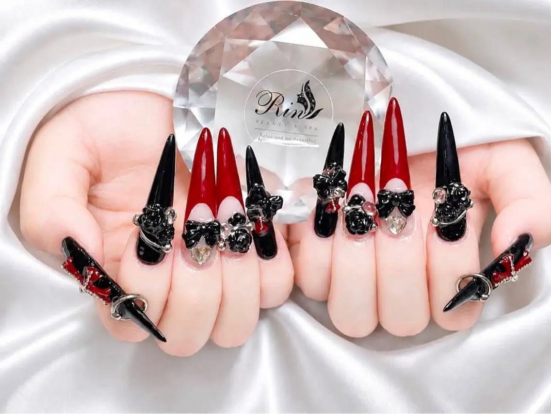 ネイル オーロラネイル ブルー フットネイル ジェルネイル 氷ネイル・うるうるネイル ハンドネイル Rin Nail 新大久保店のネイルデザイン