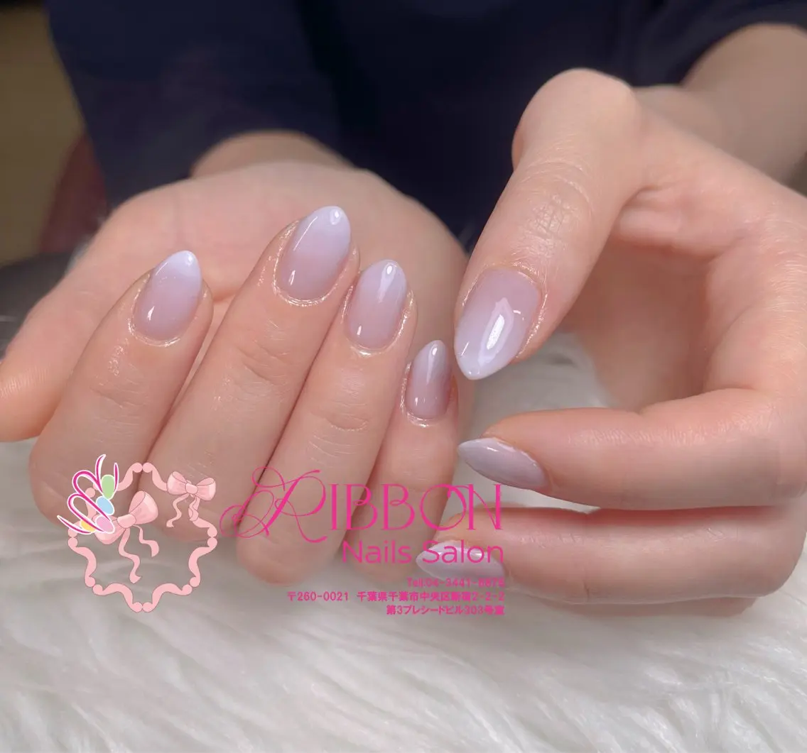 ネイル フレンチネイル ジェルネイル マグネットネイル 持ち込み ニュアンスネイル ハンドネイル Ribbonnail salonのネイルデザイン