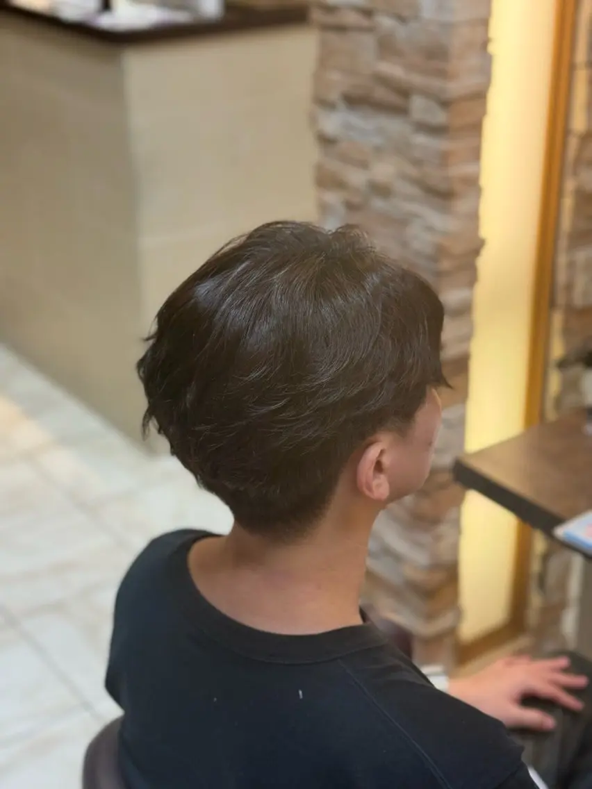 メンズ メンズパーマ カット パーマ 篠崎 大翔のヘアスタイル