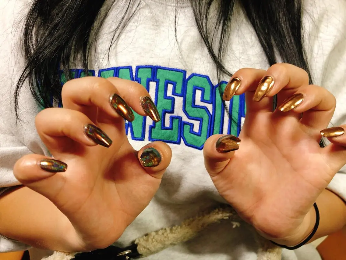 ネイル ミラーネイル ハンドネイル kiki nail &brow二子玉川のネイルデザイン