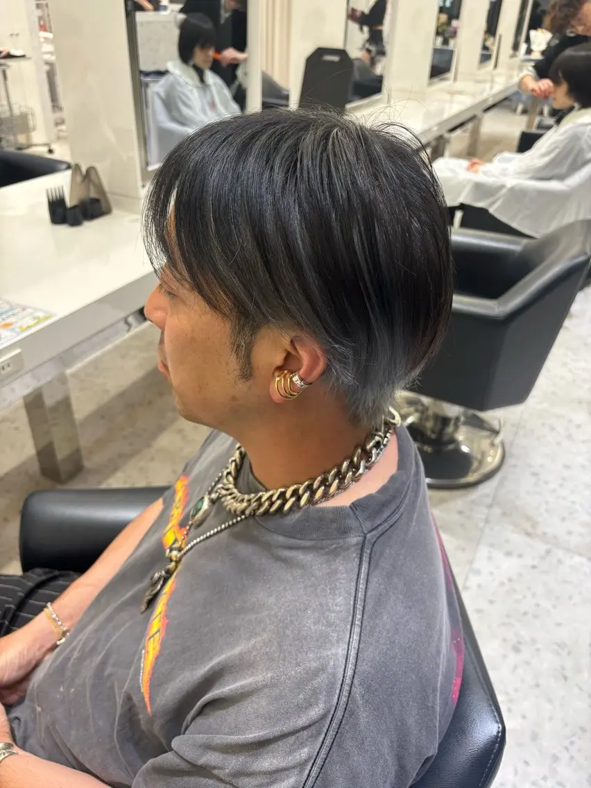 カラー メンズ メンズブリーチ ブリーチ ヘアカラー EARTH札幌駅前店 ／佐藤美柚のヘアスタイル