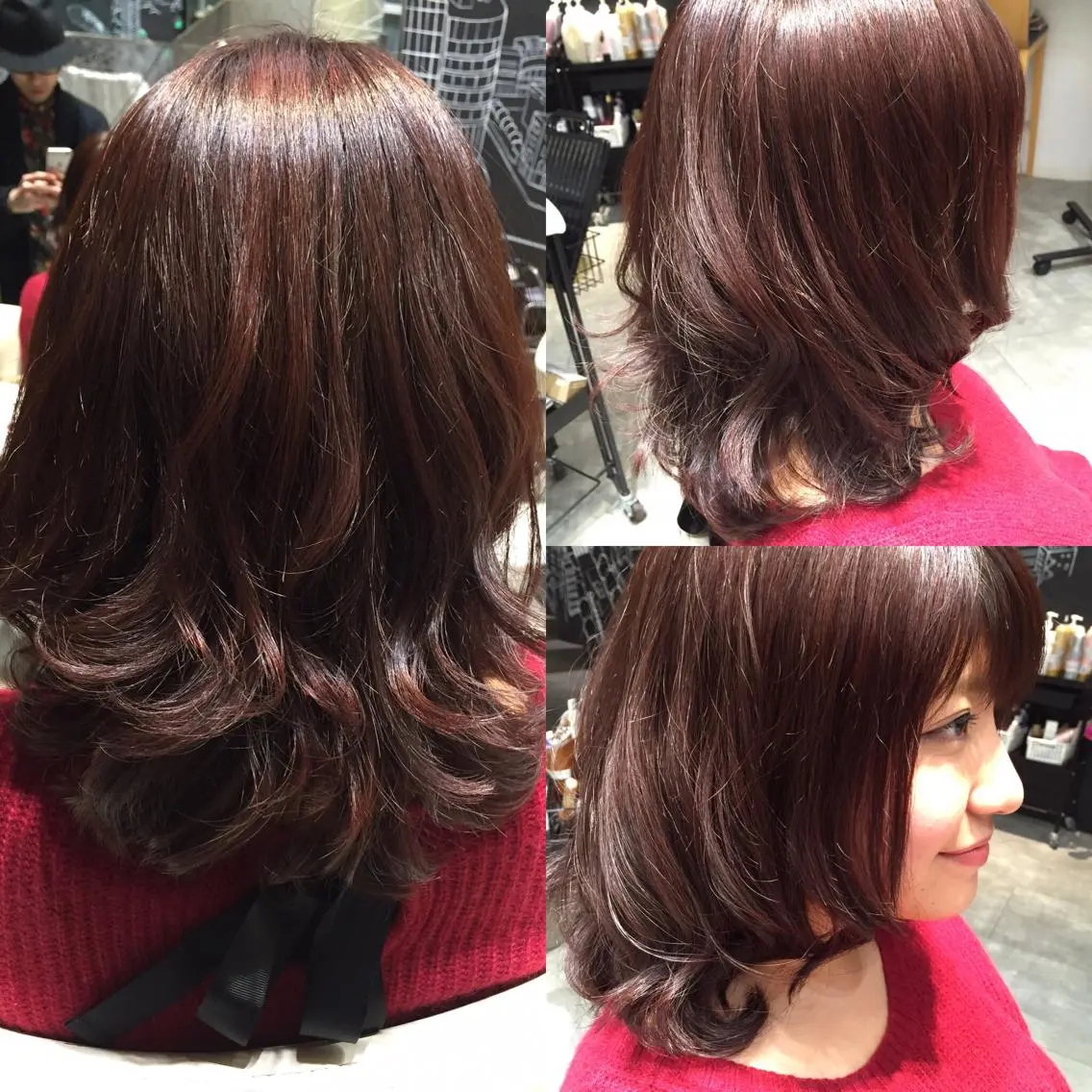 ミディアム セミロング カラー ヘアアレンジ 代表 KANZOのエステ・リラクイメージ