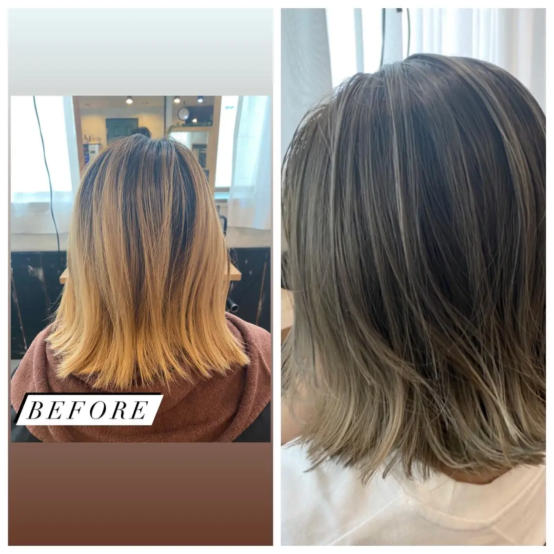 セミロング アッシュ ミストバング ハイライト 髪質改善 レイヤーカット ヘアカラー トリートメント ヘッドスパ 綺麗な髪質にしたい方 限定🌈清水 祥のヘアスタイル