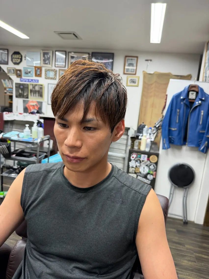 ミディアム メンズ 高東 俊介のヘアスタイル