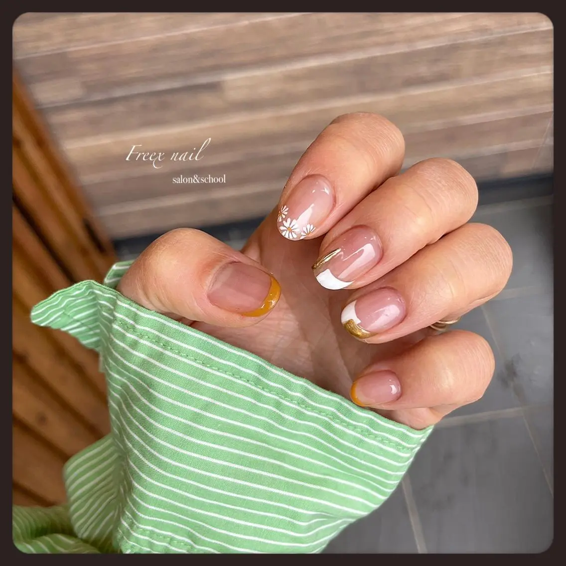 ネイル 春ネイル ハンドネイル ハンドケア freex nail /ニュアンス/個性派のネイルデザイン