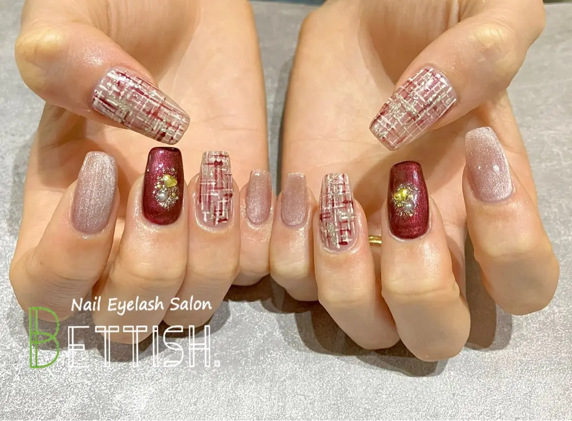 ネイル ボルドー BETTISH. KUMIKO☺︎︎のネイルデザイン