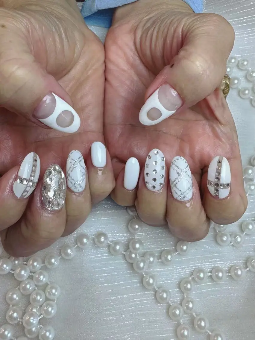 ネイル アートネイル フットネイル ジェルネイル ハート マグネットネイル Babarla Nailのネイルデザイン