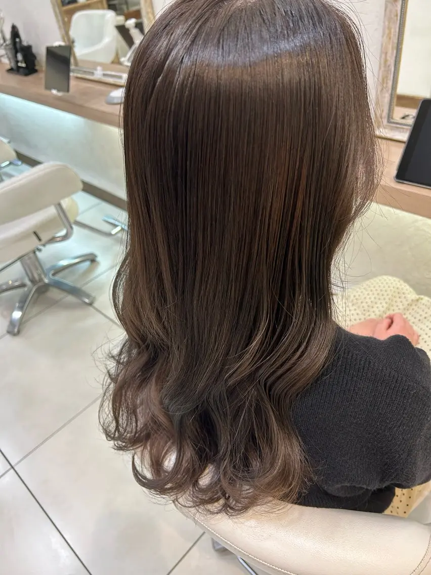 ロング カラー 縮毛矯正/髪質改善/ 艶髪ササキナツミのヘアスタイル