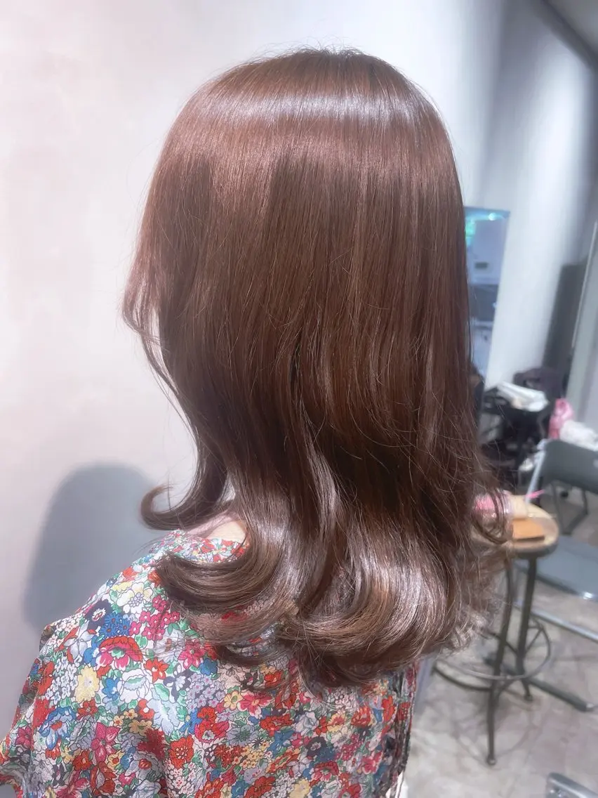 セミロング カット mitchy モデル様募集中♪のヘアスタイル