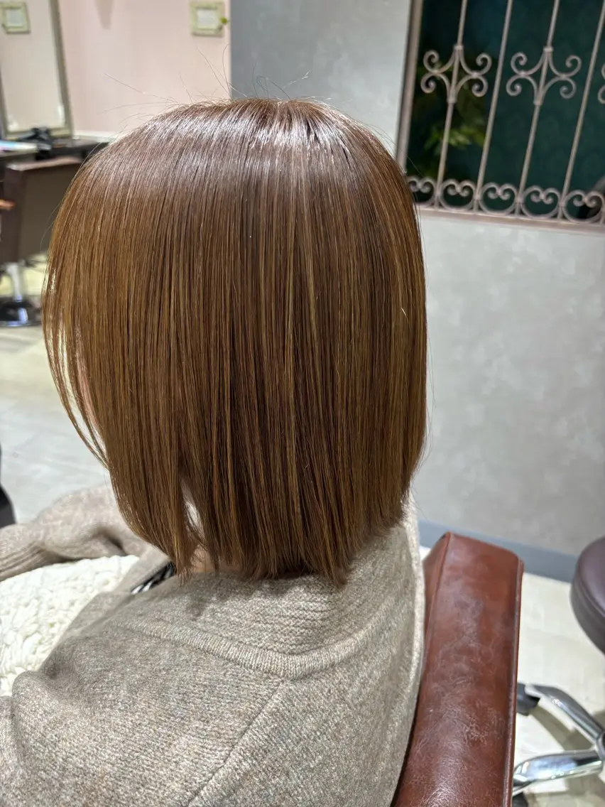 ミディアム 🫧Ayumu🫧 透明感カラー/春日のヘアスタイル