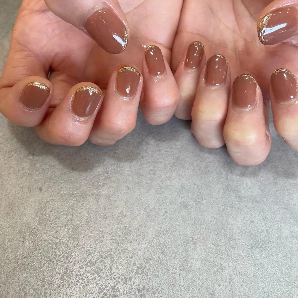 ネイル ブラウン Nail Salon Gummi.のネイルデザイン