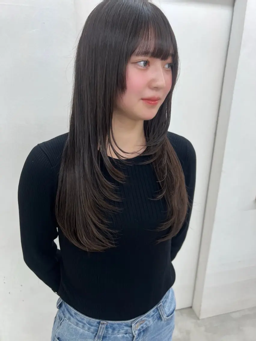 ロング カット トリートメント 表参道/kozue/ 艶髪/髪質改善のヘアスタイル