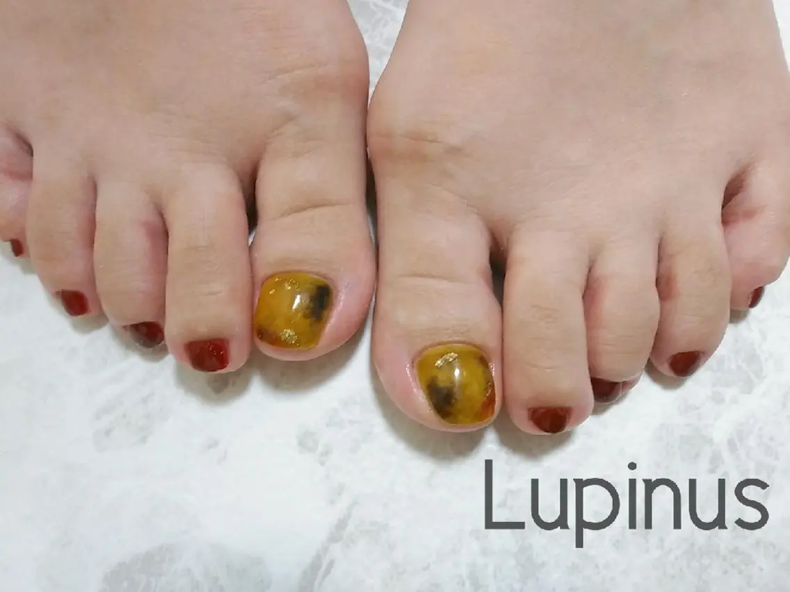 ネイル べっ甲ネイル Lupinus ルピナスのネイルデザイン