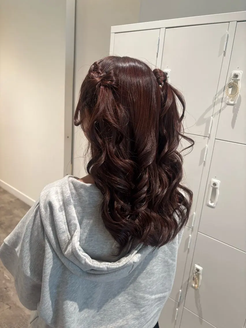 セミロング ヘアアレンジ ヘアセット マンツーマン 縮毛矯正/マユコのヘアスタイル