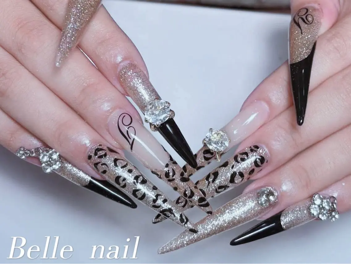 ネイル アニマル柄 べっ甲ネイル ボルドー ブラウン ジェルネイル ハンドネイル Belle Nail Salonのネイルデザイン