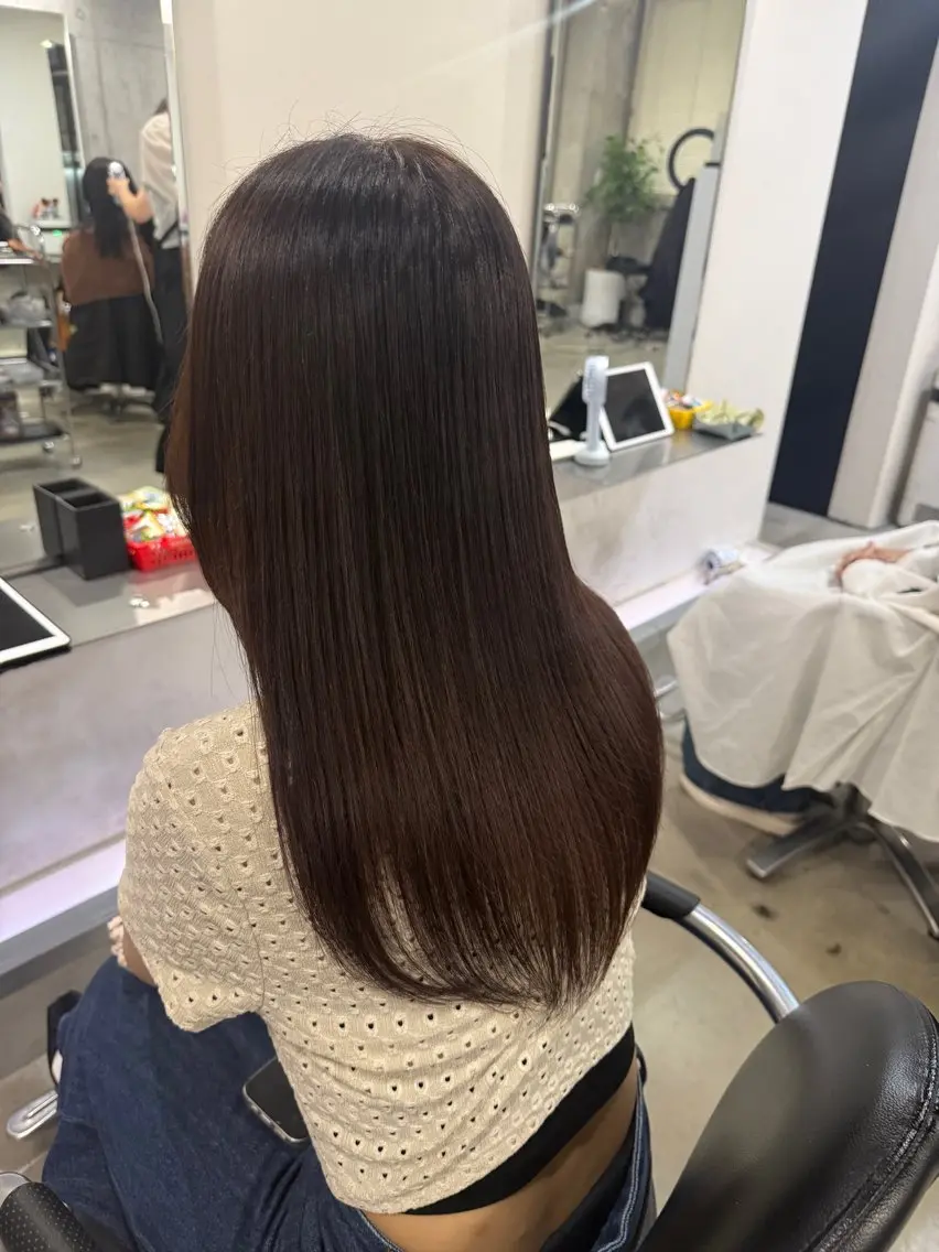 カラー ブラウンカラー 透明感カラー ナチュラルブラウン ヘアカラー ゆず 新丸子/  武蔵小杉のヘアスタイル