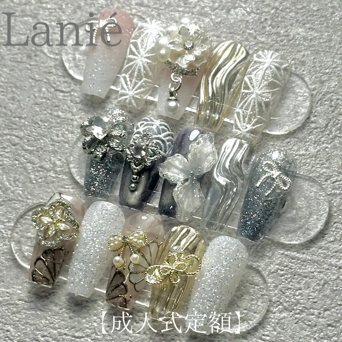 ネイル 成人式 Lanié yokokawaのネイルデザイン