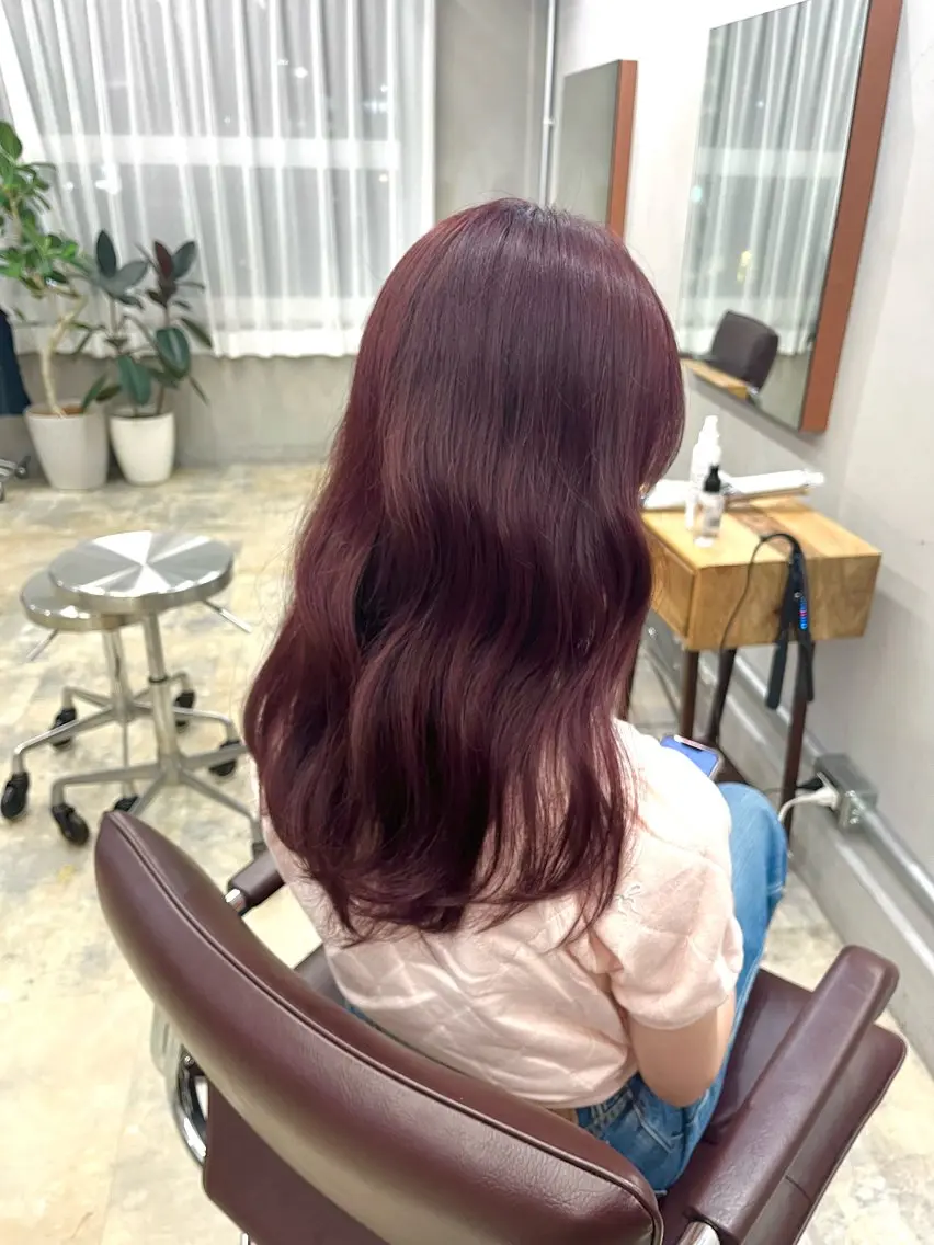ロング カラー ヘアカラー かわにし ひなた🐰のヘアスタイル