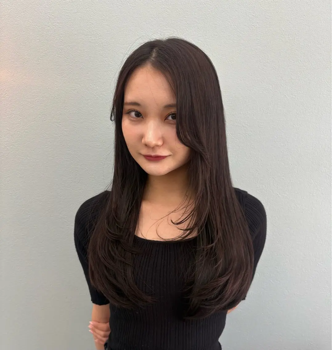 カラー ヘアカラー トリートメント 艶カラー/レイヤー 🎀 菅野 彩音のヘアスタイル