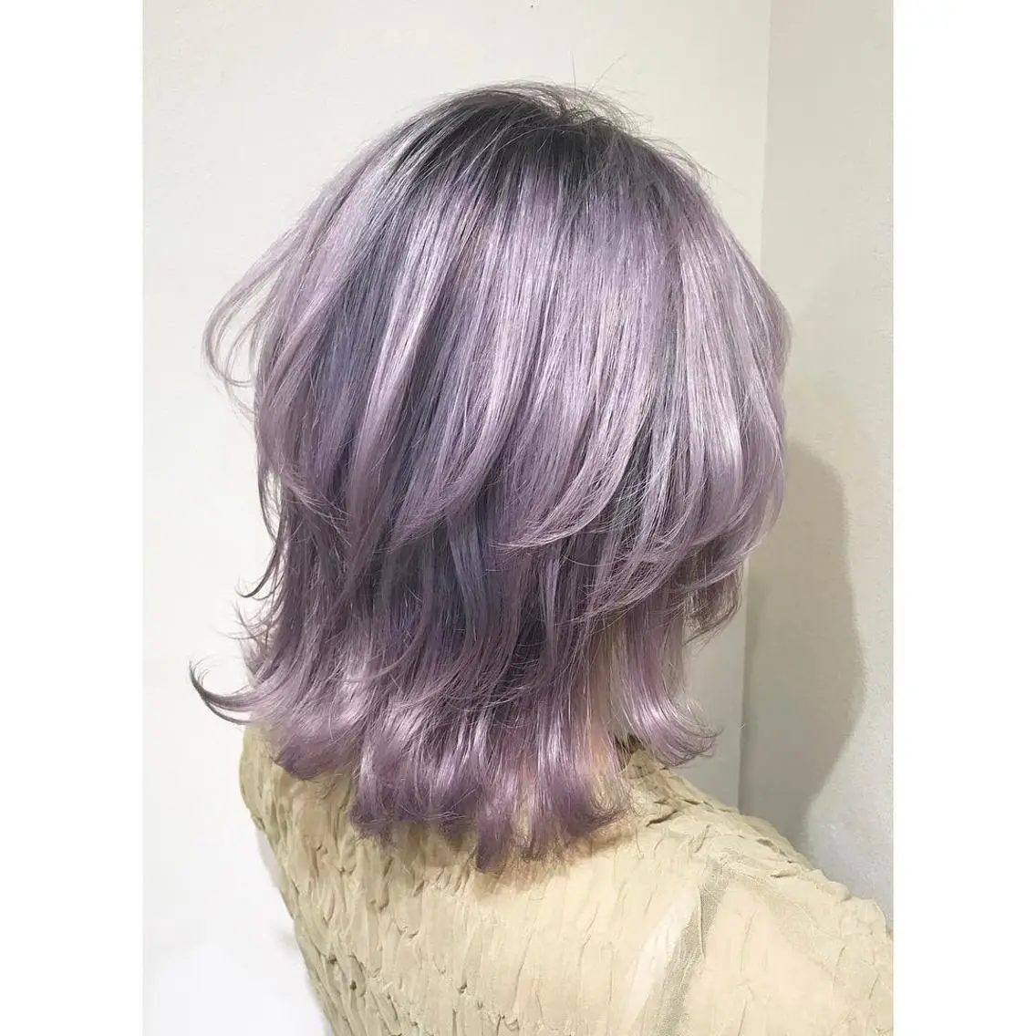 ミディアム カラー ラベンダーカラー 似合わせ提案サラ艶♡ 彩華のヘアスタイル