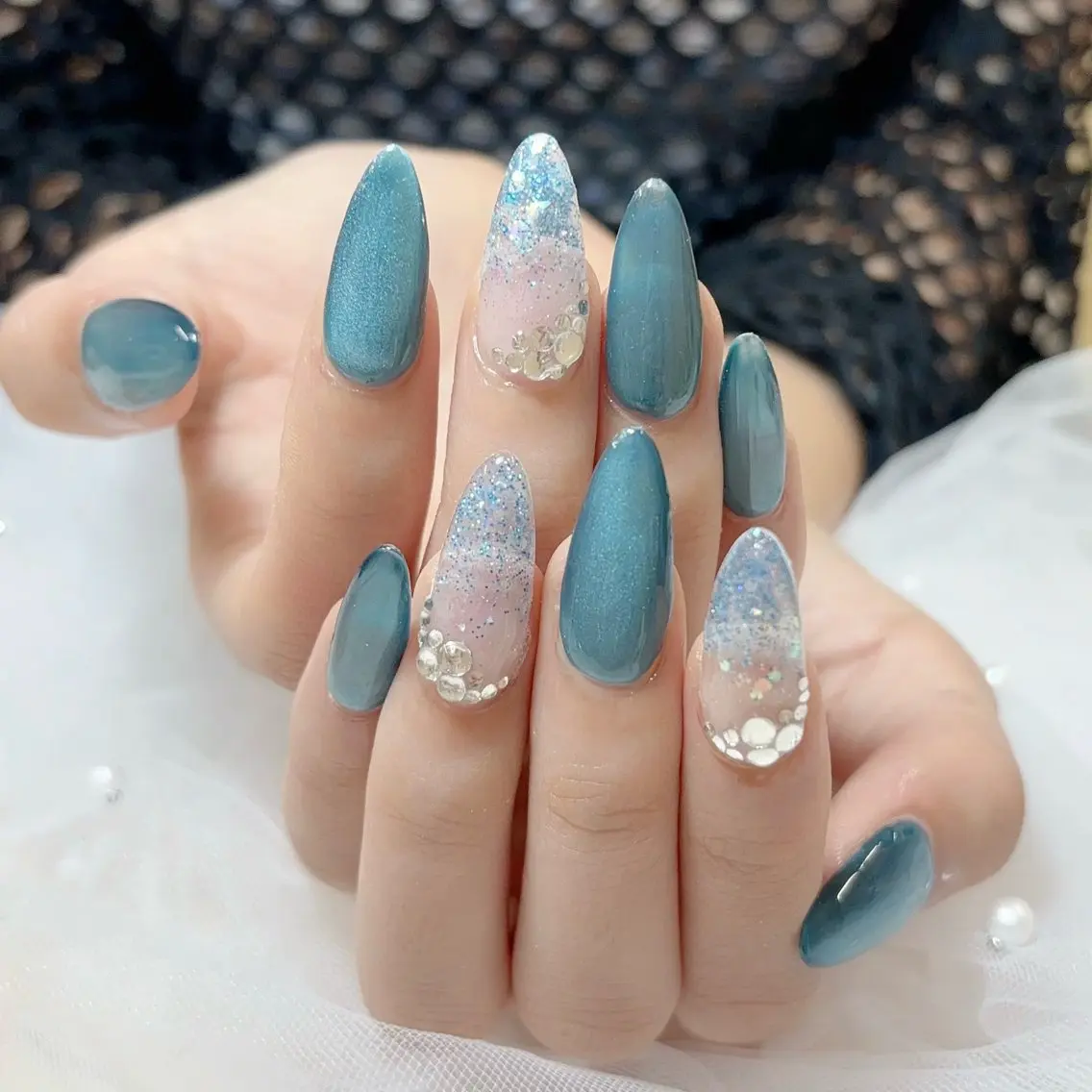 ネイル 🎀kira 長さだし💗モチ最高のネイルデザイン