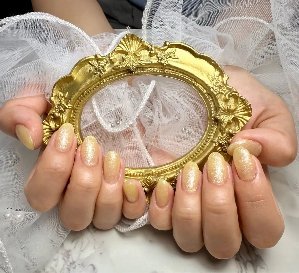 ネイル アートネイル 氷ネイル・うるうるネイル キラキラネイル ラメ(グリッター) マグネットネイル Mai’s nailのネイルデザイン