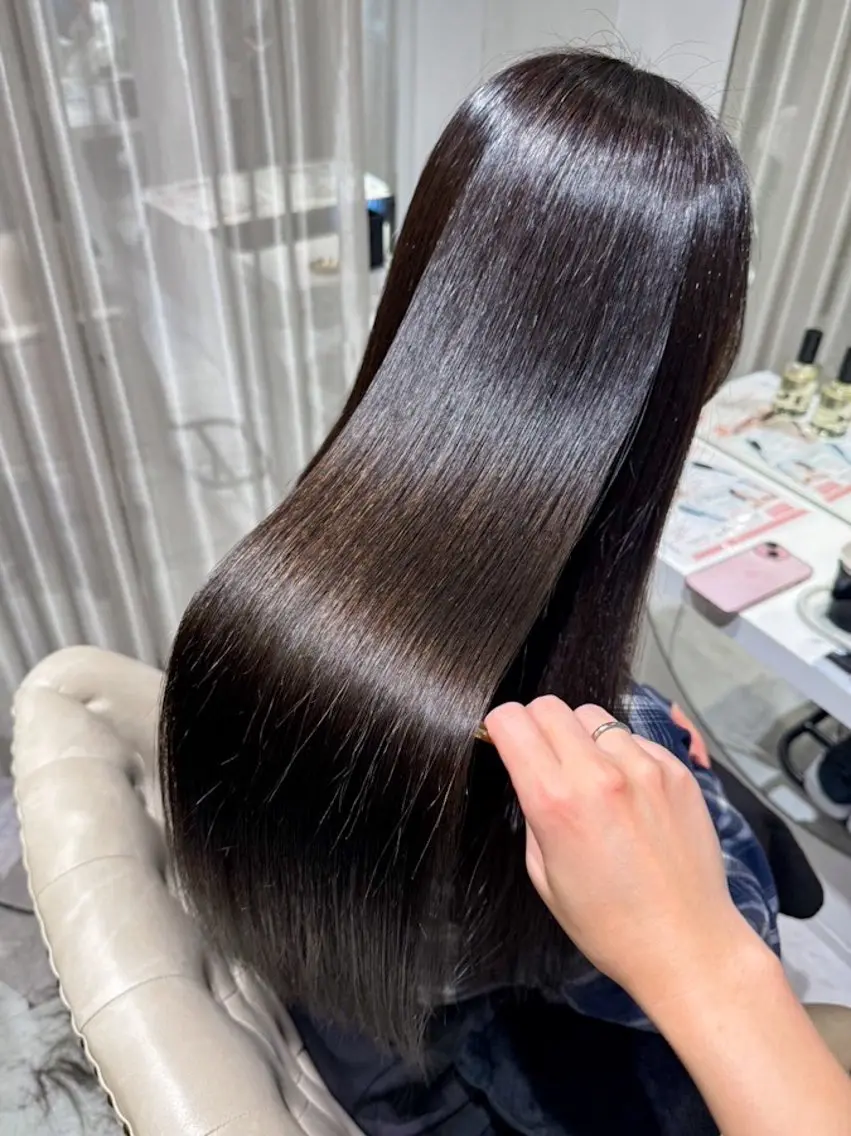 ミディアム カラー 髪質改善 三宅 壱輝のヘアスタイル