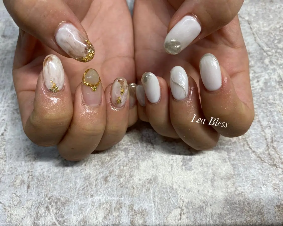 ネイル ハンドネイル Lea Bless 河原町のネイルデザイン